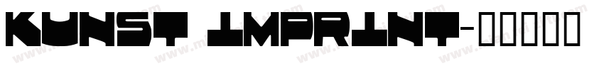 kunst imprint字体转换